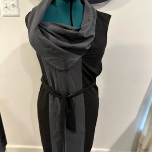 C. Luce Work Dress - black and grey